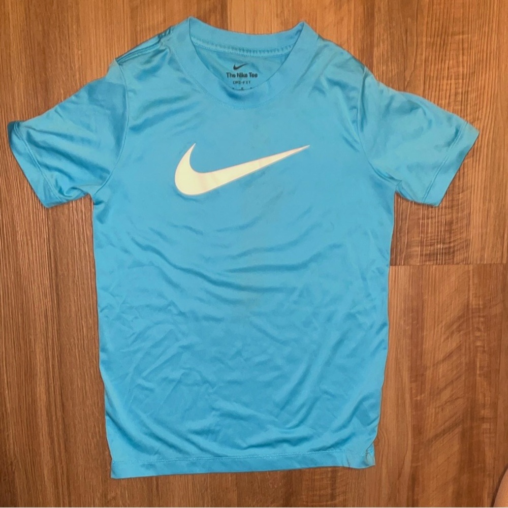 Nike Blue Short Sleeve Tee Athletic Performance
